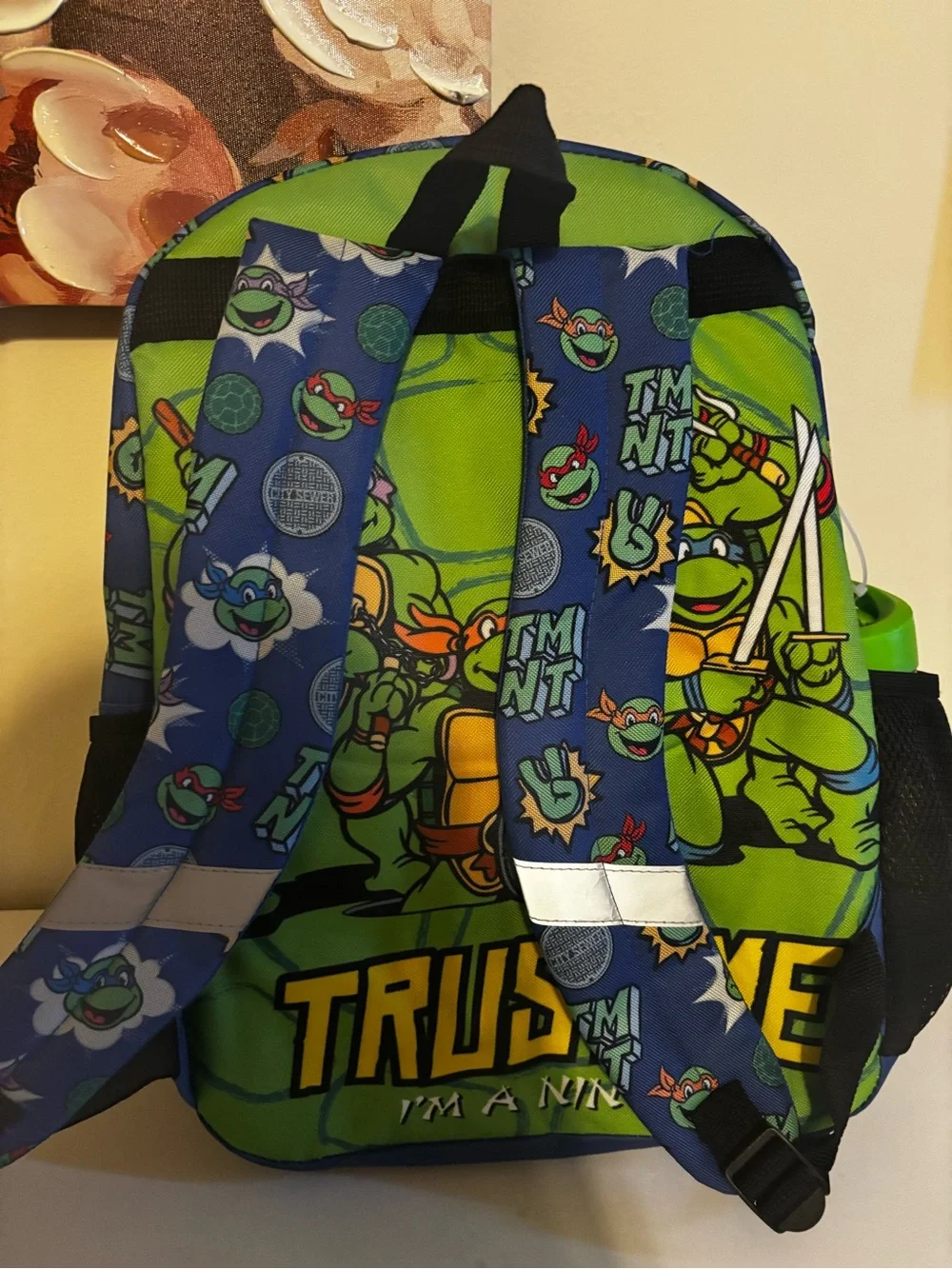 Teenage Mutant Ninja Turtles Kids Backpack Set with Bright Green Headphones